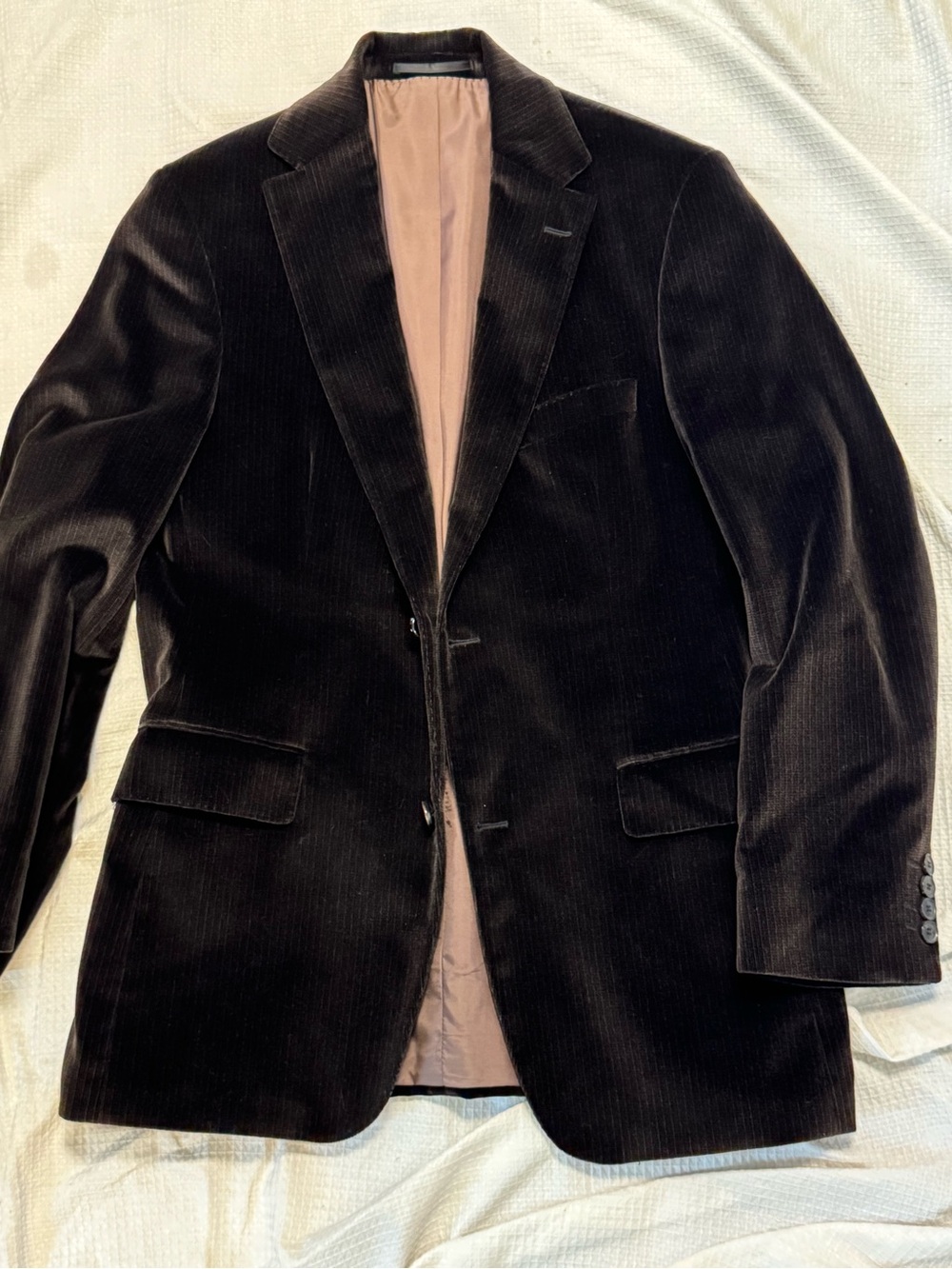 Hugo Boss Men's brown velvet Blazer - Classic Single-Breasted Jacket